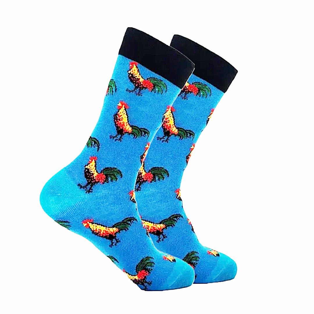 Rooster Pattern Socks from the Sock Panda
