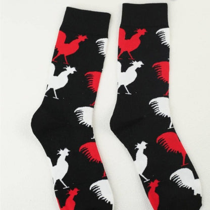 Rooster Pattern Socks from the Sock Panda (Adult Medium - Women's Shoe Sizes 5 - 10)