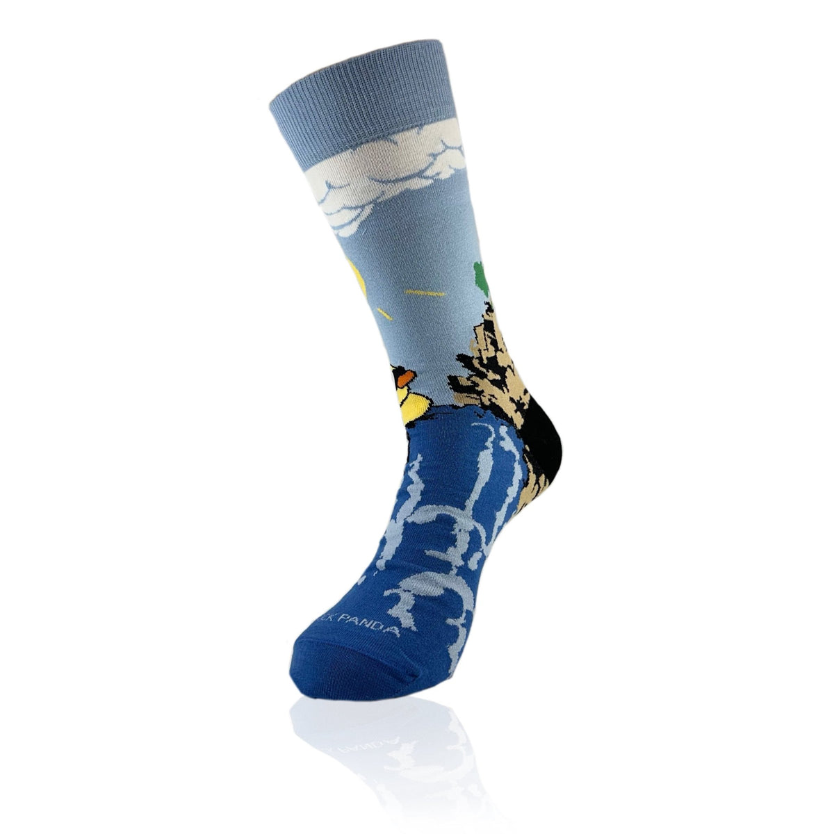Rubber Duck Swimming Over a Waterfall Socks