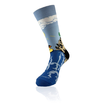 Rubber Duck Swimming Over a Waterfall Socks