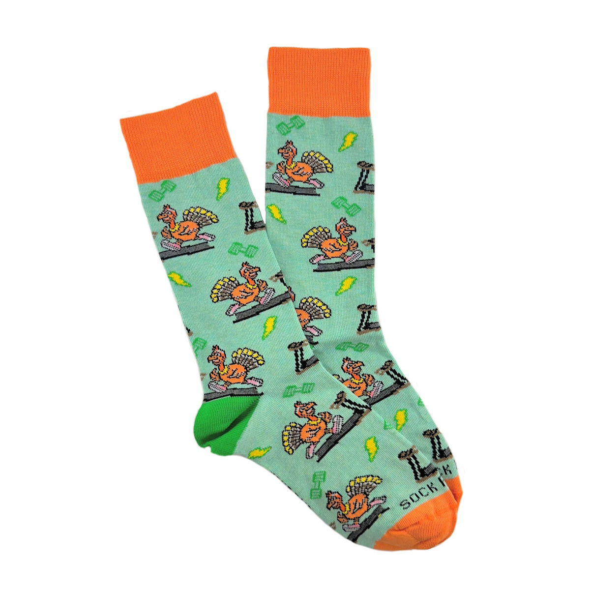Running Turkey Socks from the Sock Panda (Adult Small) - Turkey Trot
