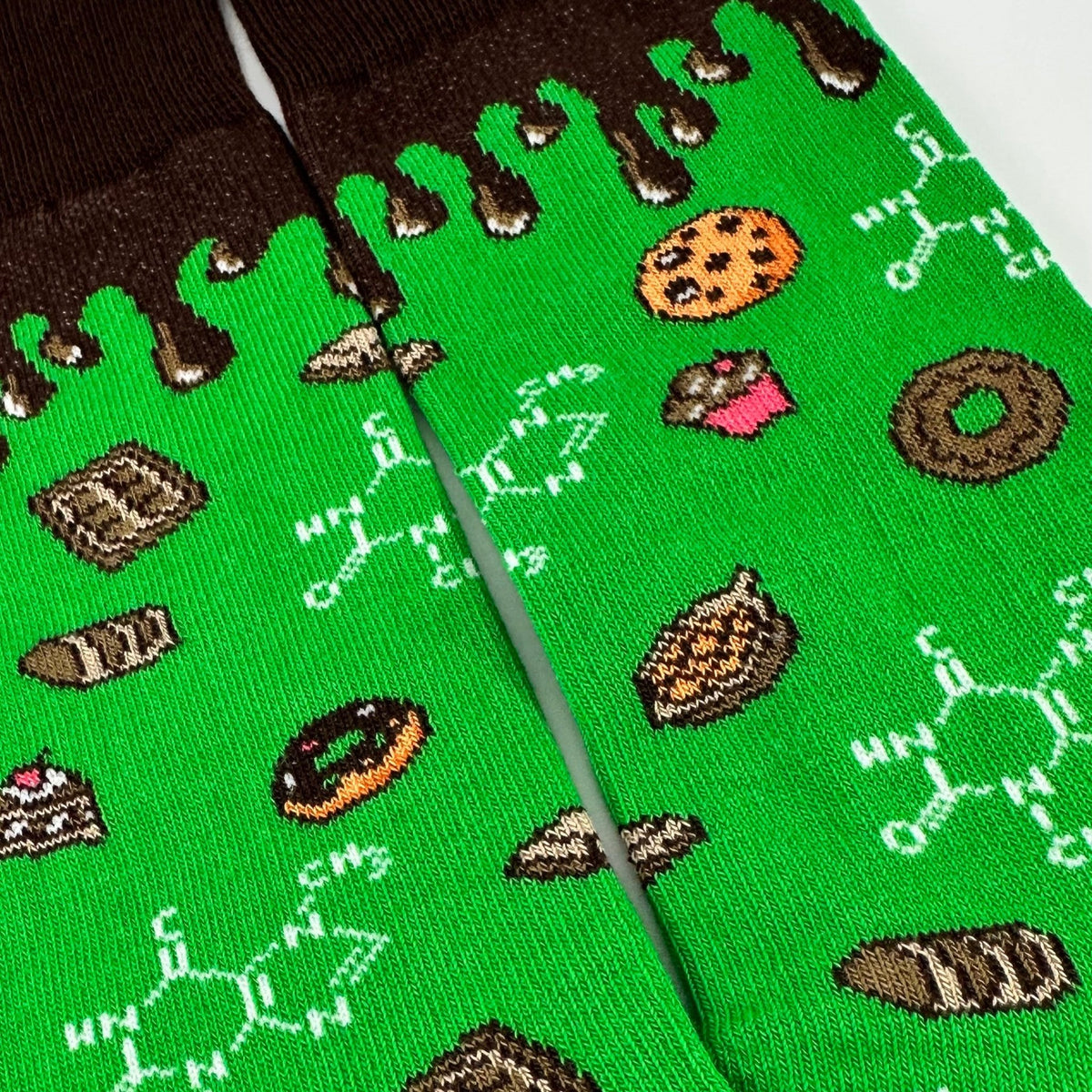 Science of Chocolate Socks from the Sock Panda (Adult Small - Shoe Sizes 2 - 5)