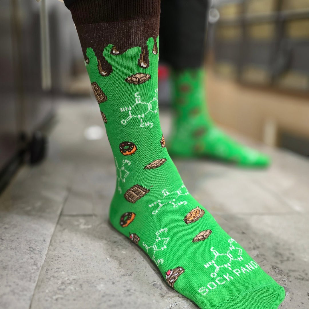 Science of Chocolate Socks from the Sock Panda (Adult Small - Shoe Sizes 2 - 5)