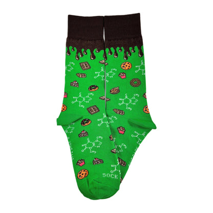 Science of Chocolate Socks from the Sock Panda (Adult Small - Shoe Sizes 2 - 5)