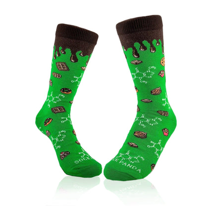 Science of Chocolate Socks from the Sock Panda (Adult Small - Shoe Sizes 2 - 5)