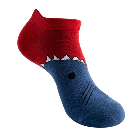 Shark Bite Ankle Socks (Adult Medium - Women's Shoe Sizes 5 - 10)