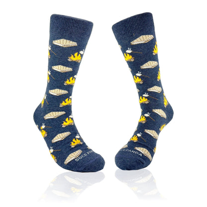 Smores Socks from the Sock Panda (Adult Large - Men's Shoe Sizes 8 - 12)