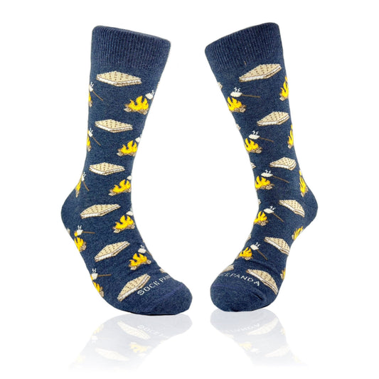 Smores Socks from the Sock Panda (Adult Large - Men's Shoe Sizes 8 - 12)