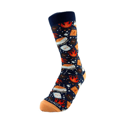 Smores Socks from the Sock Panda (Adult Small - Shoe Sizes 2 - 5)