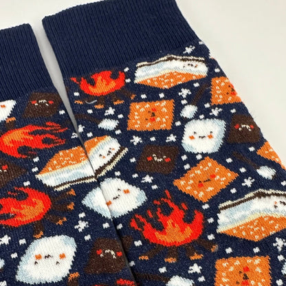 Smores Socks from the Sock Panda (Adult Small - Shoe Sizes 2 - 5)