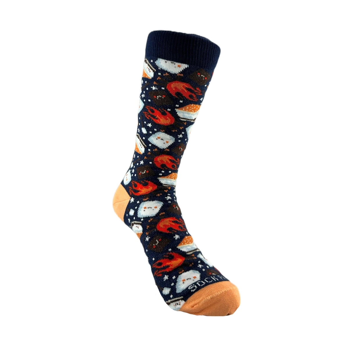 Smores Socks from the Sock Panda (Adult Small - Shoe Sizes 2 - 5)