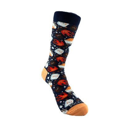 Smores Socks from the Sock Panda (Adult Small - Shoe Sizes 2 - 5)