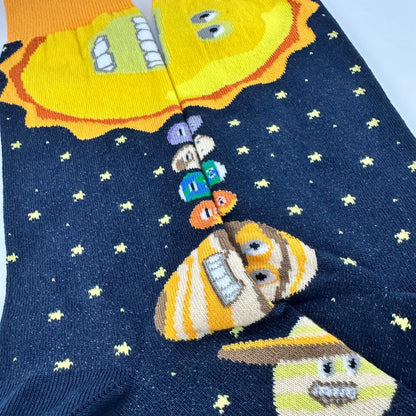 Solar System Planets Socks from the Sock Panda (Adult Large)