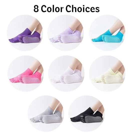 Solid Color Toe Socks (Adult Medium - Women's Shoe Sizes 5 - 10)