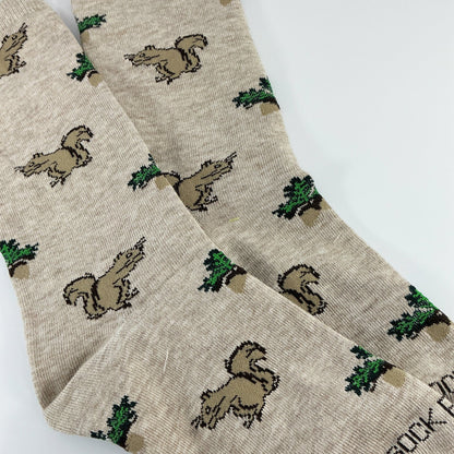 Squirrel with Nut Socks from the Sock Panda (Adult Medium)