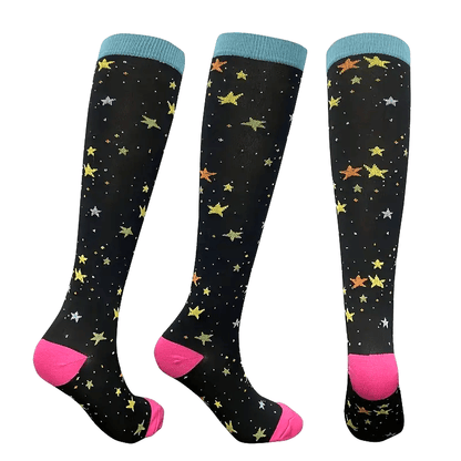 Star Pattern Knee High (Compression Socks)