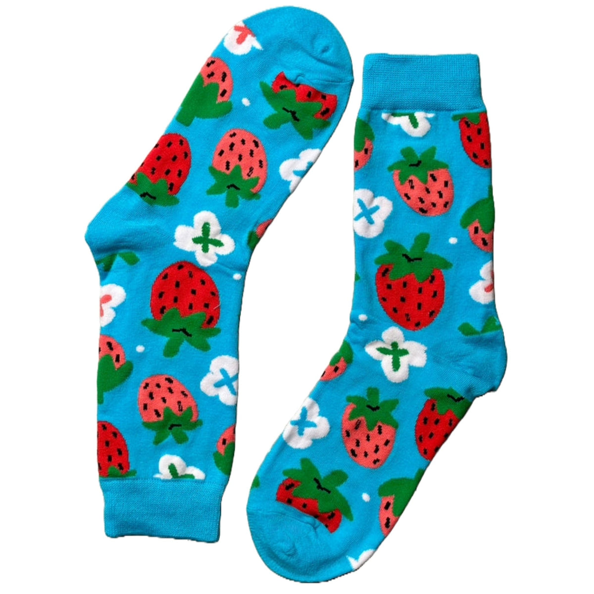 Strawberry Socks from the Sock Panda (Adult Medium - Women's Shoe Sizes 5 - 10)