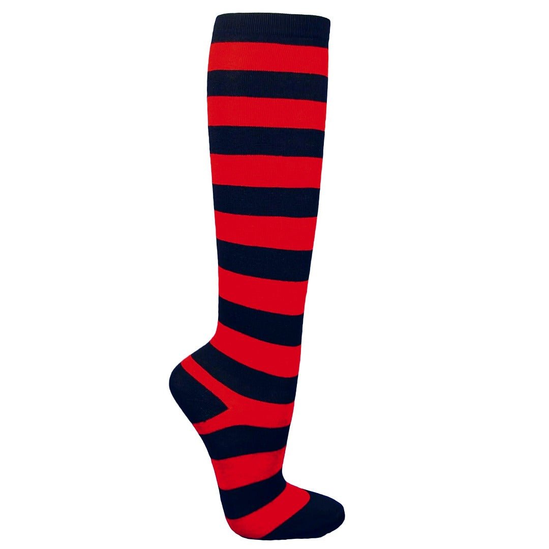 Striped Patterned Socks (Knee High) 6 - Pack