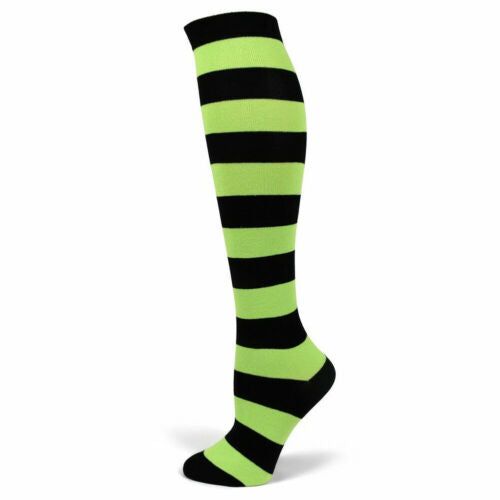 Striped Patterned Socks (Knee High) 6 - Pack