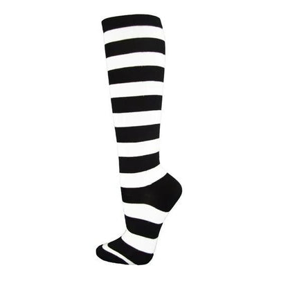 Striped Patterned Socks (Knee High) 6 - Pack