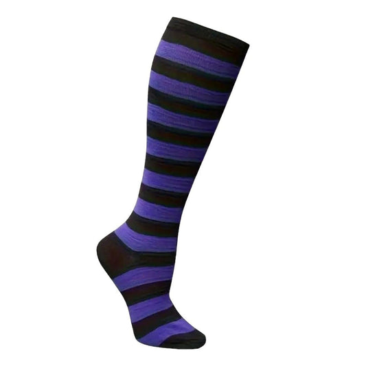 Striped Patterned Socks (Knee High) Halloween Themed (3 - Pack)