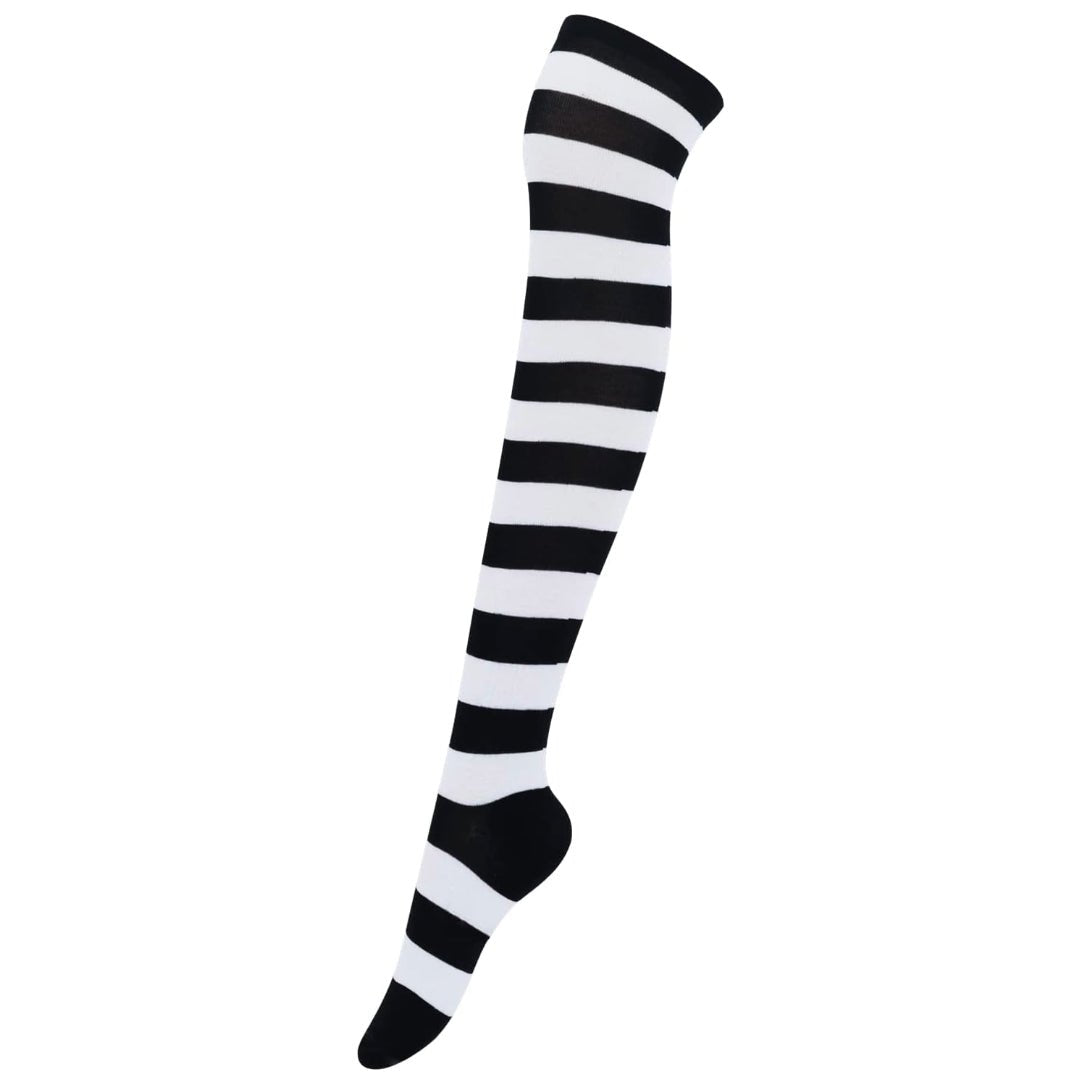 Striped Patterned Socks (Thigh High)