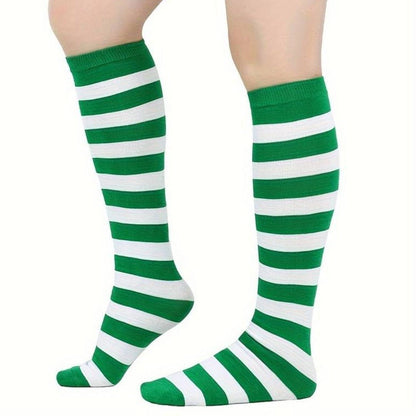 Striped Patterned Tube Socks (Knee High)
