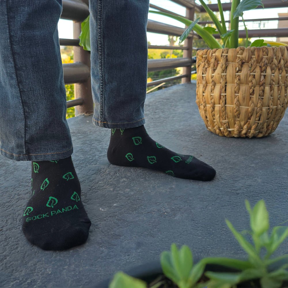 Subtle Leaf Socks from the Sock Panda (Adult Large - Men's Shoe Sizes 8 - 12)