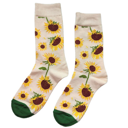Sunflower Socks from the Sock Panda (Adult Medium - Women's Shoe Sizes 5 - 10)