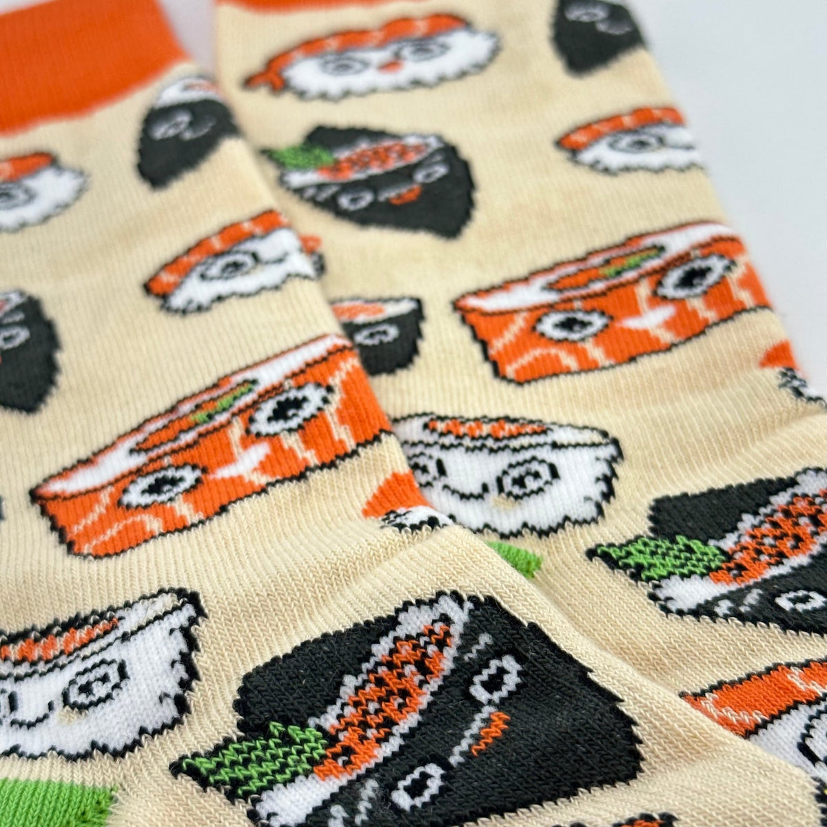 Sushi Socks from the Sock Panda (Adult Small - Shoe Sizes 2 - 5)