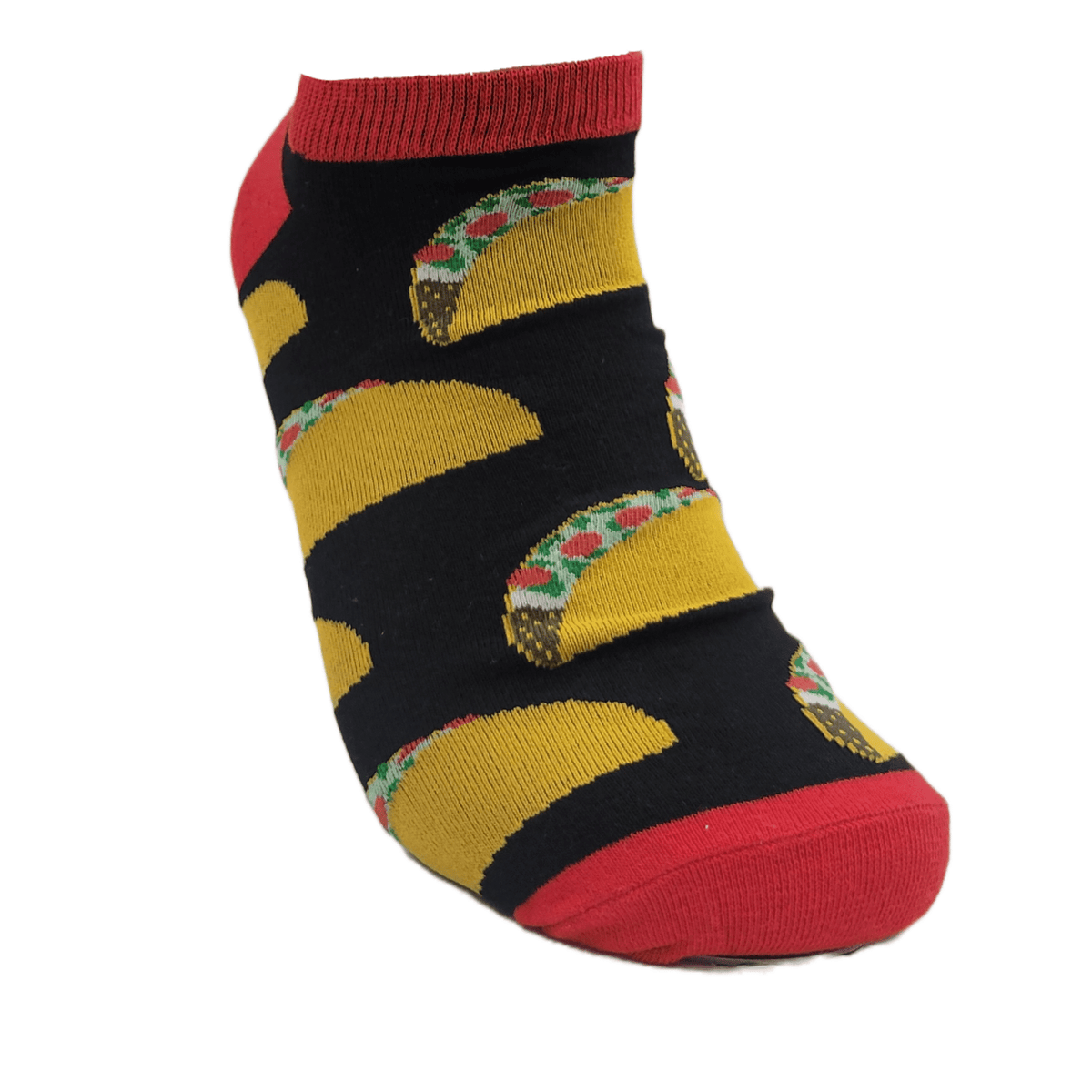 Taco Tuesday Patterned Ankle Socks (Adult Large - Men's Shoe Sizes 8 - 12)