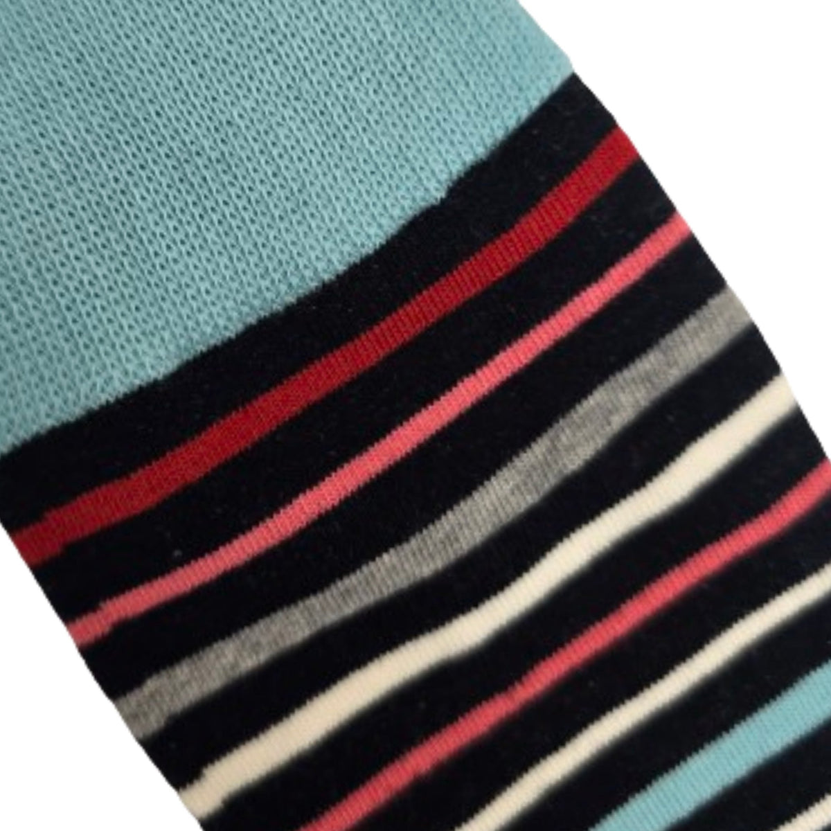 Teal Striped Socks from the Sock Panda (Adult Large - Men's Shoe Sizes 8 - 12)