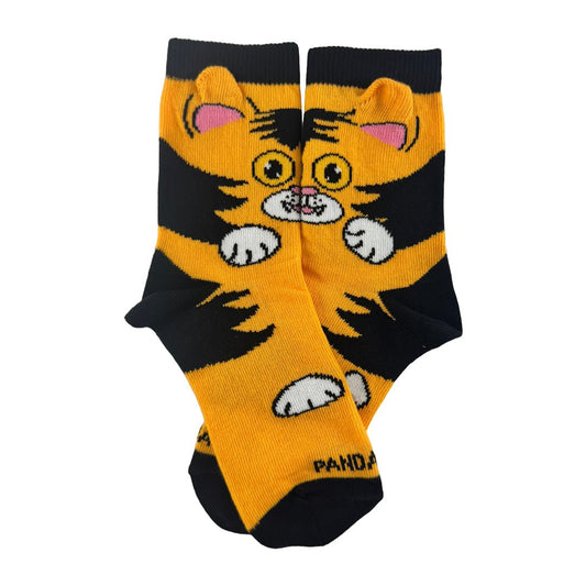 The Curious Orange Cat Socks from the Sock Panda (Ages 3 - 7)