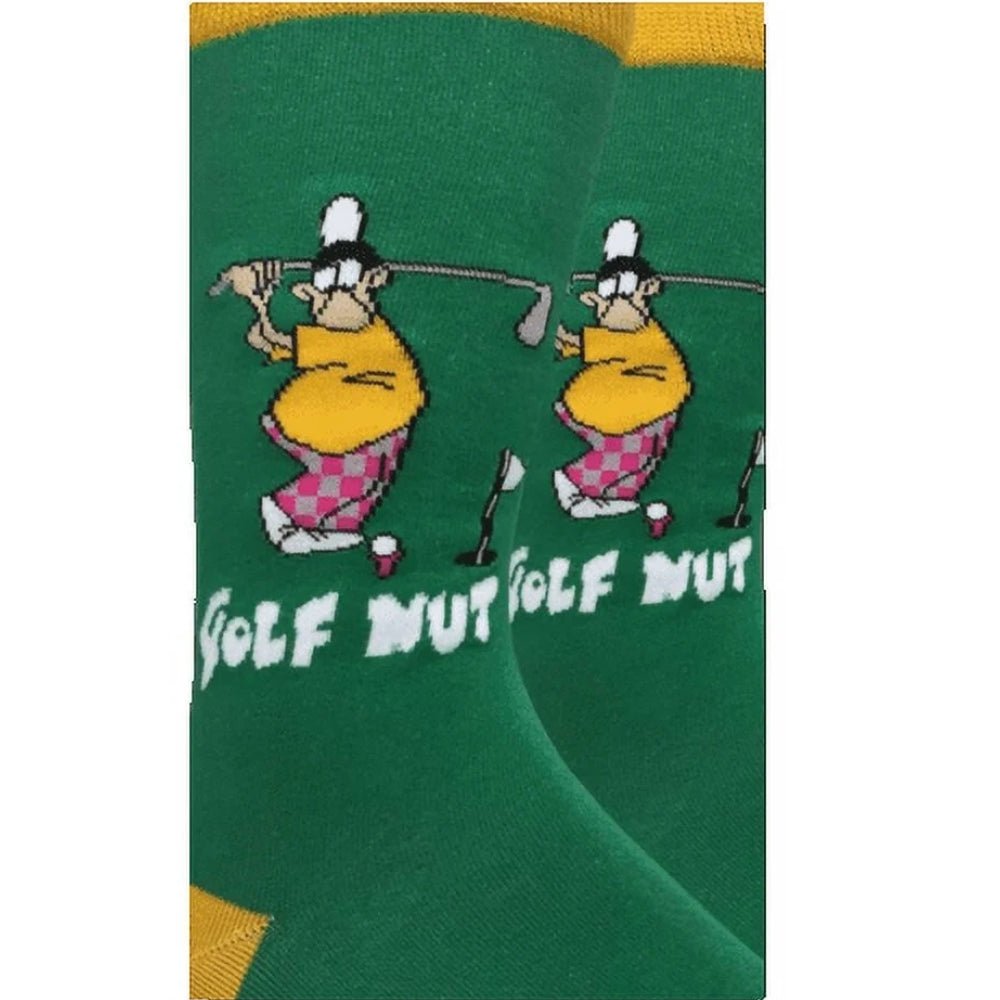 The Golf Nut Socks (Adult Large - Men's Shoe Sizes 8 - 12)