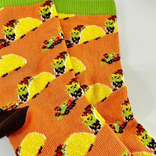 The Taco Train Socks from the Sock Panda (Ages 3 - 7)