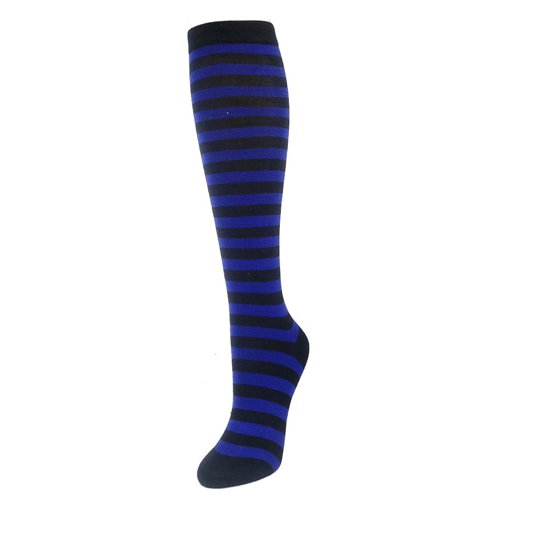 Thin Striped Patterned Socks (Knee High)