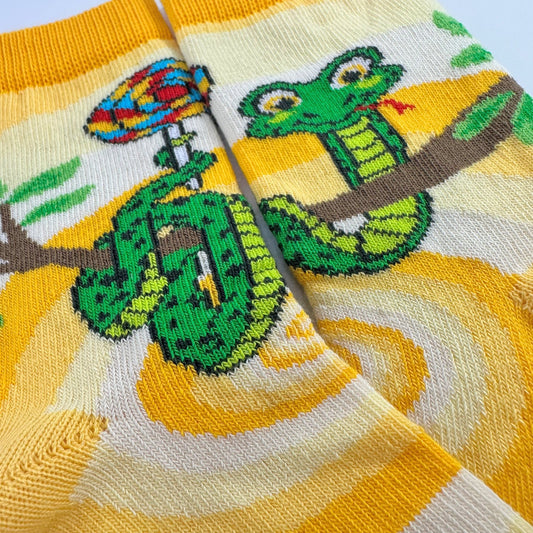 Tree Snake Swirl Socks from the Sock Panda (Ages 3 - 7)