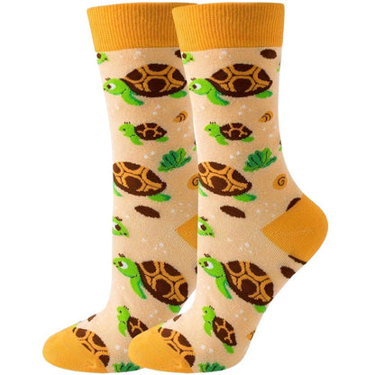 Turtle Pattern Socks from the Sock Panda (Adult Medium) TurtleSwimMd