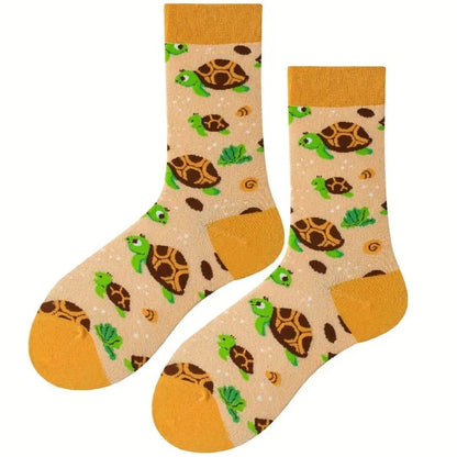 Turtle Pattern Socks from the Sock Panda (Adult Medium) TurtleSwimMd