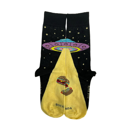 UFO's are Real - Aliens Are Taking Our Leaders Socks (Adult Small - Shoe Sizes 2 - 5)