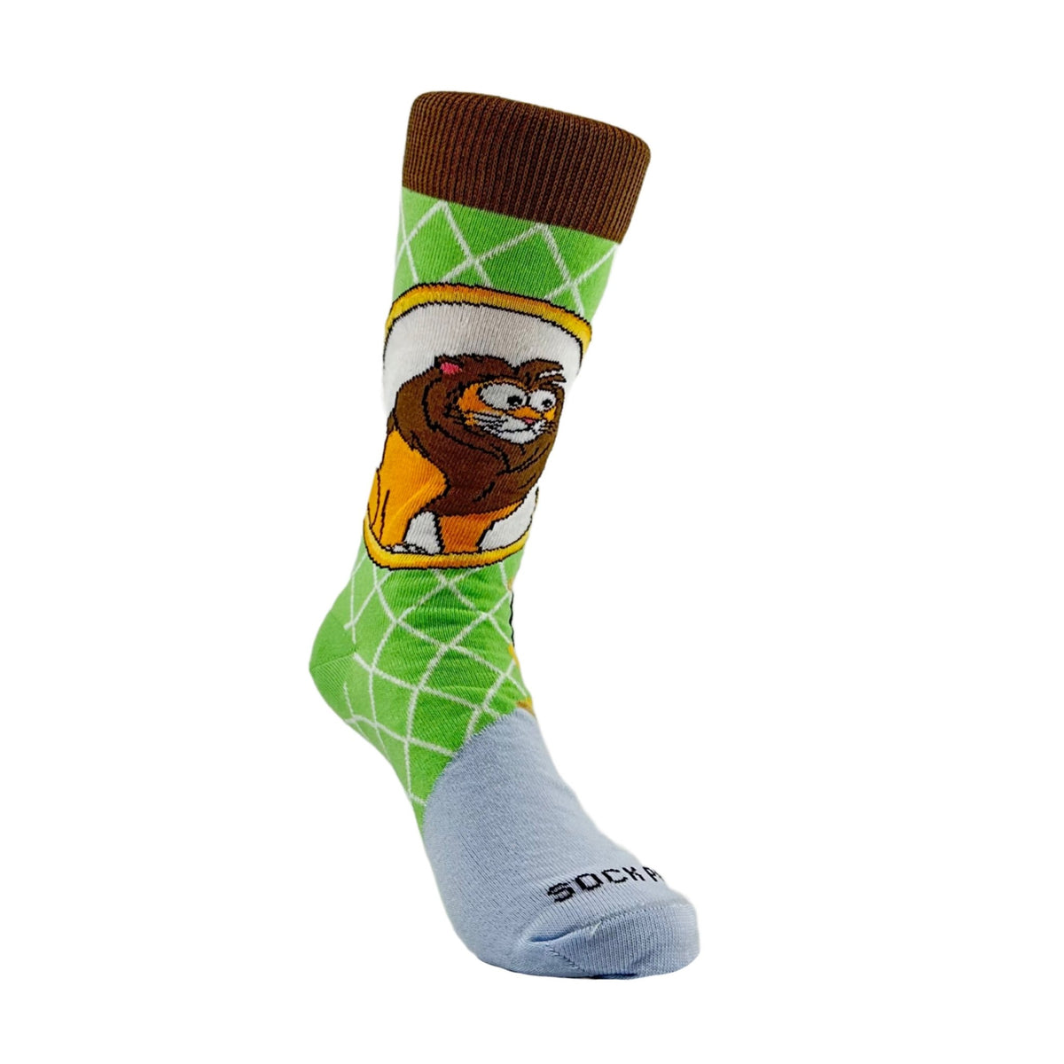 Vanity Lion Cat Socks from the Sock Panda (Adult Small - Shoe Sizes 2 - 5)