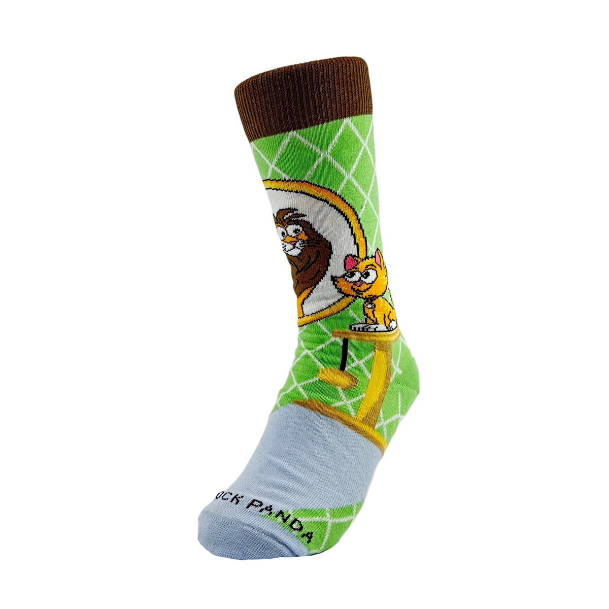 Vanity Lion Cat Socks from the Sock Panda (Adult Small - Shoe Sizes 2 - 5)