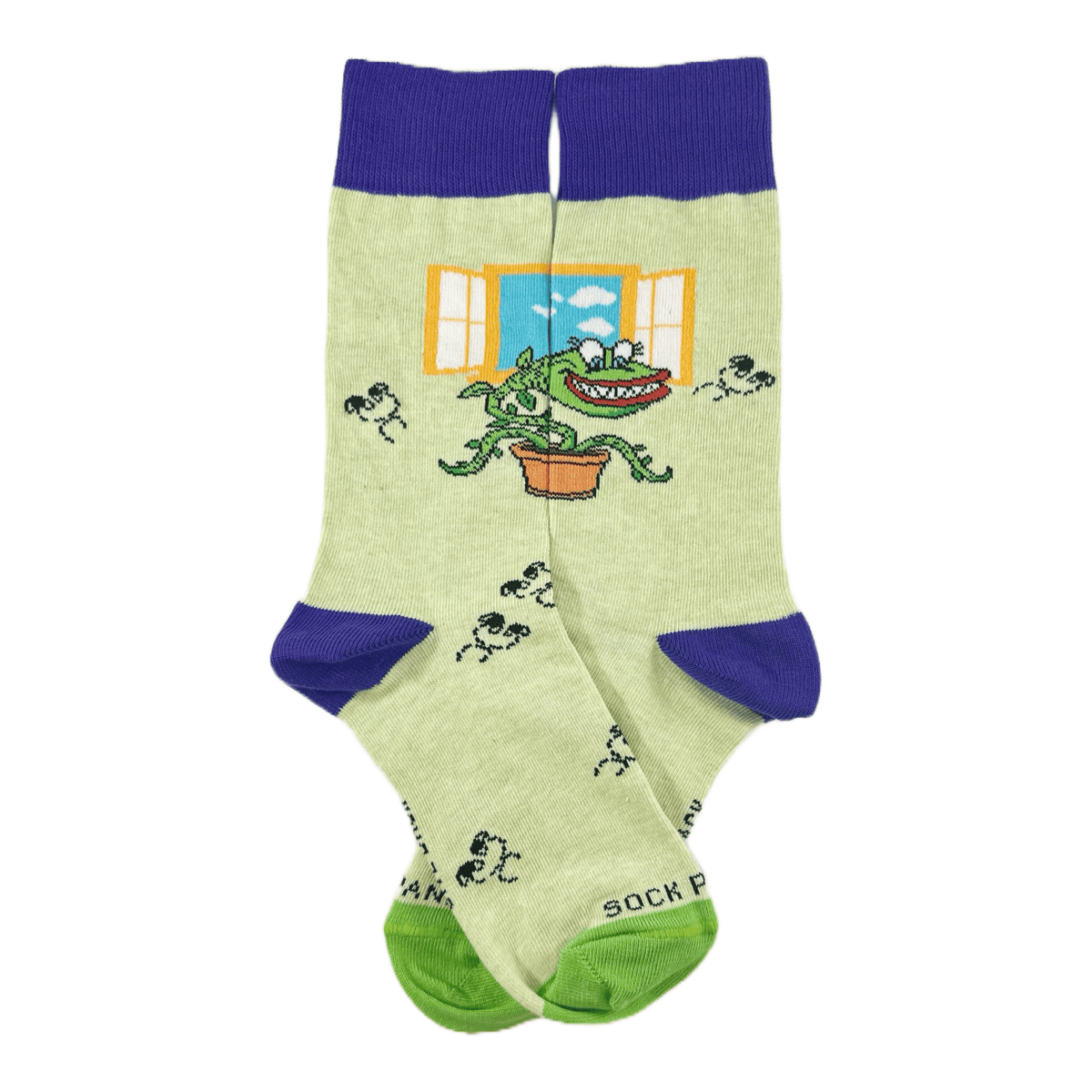Venus Flytrap Socks from the Sock Panda (Adult Small - Shoe Sizes 2 - 5)