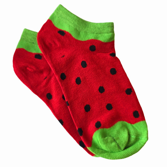 Watermelon Ankle Socks (Adult Medium - Women's Shoe Sizes 5 - 10)
