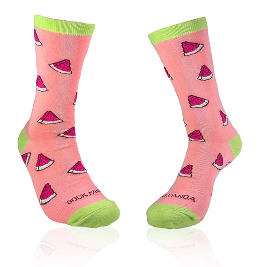 Watermelon Patterned Socks from the Sock Panda (Adult Medium - Women's Shoe Sizes 5 - 10)