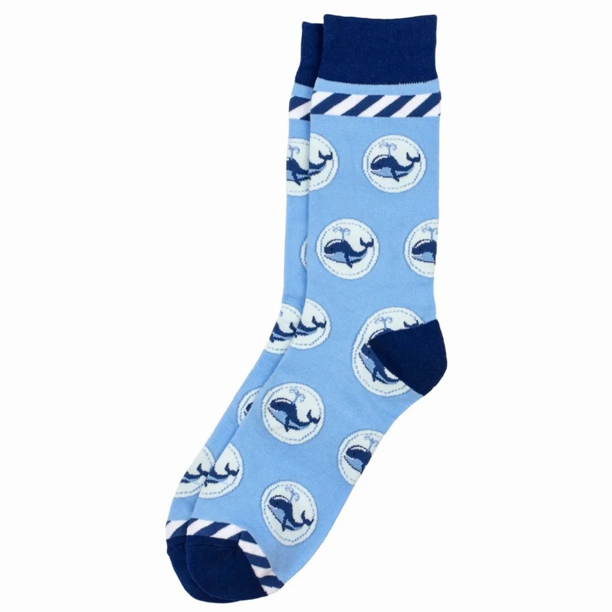 Whale Pattern Socks from the Sock Panda (Adult Large)