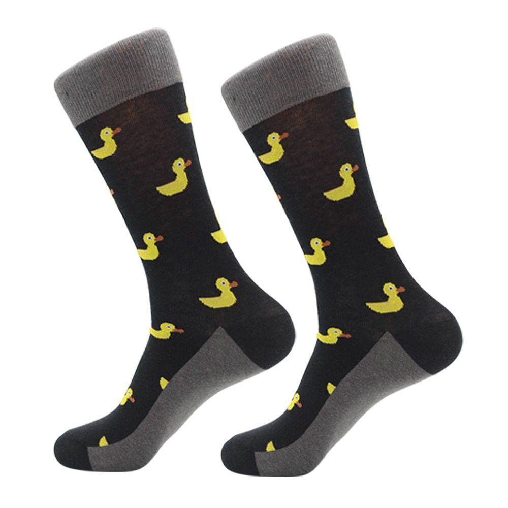 Yellow Duck Pattern Socks from the Sock Panda (Adult Large - Men's Shoe Sizes 8 - 12)