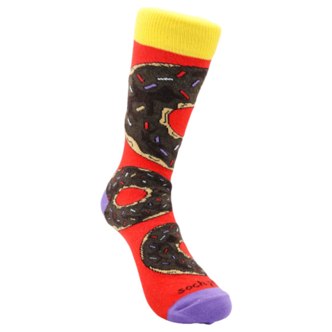 Yummy Delicious Donut Socks from the Sock Panda (Adult Small)