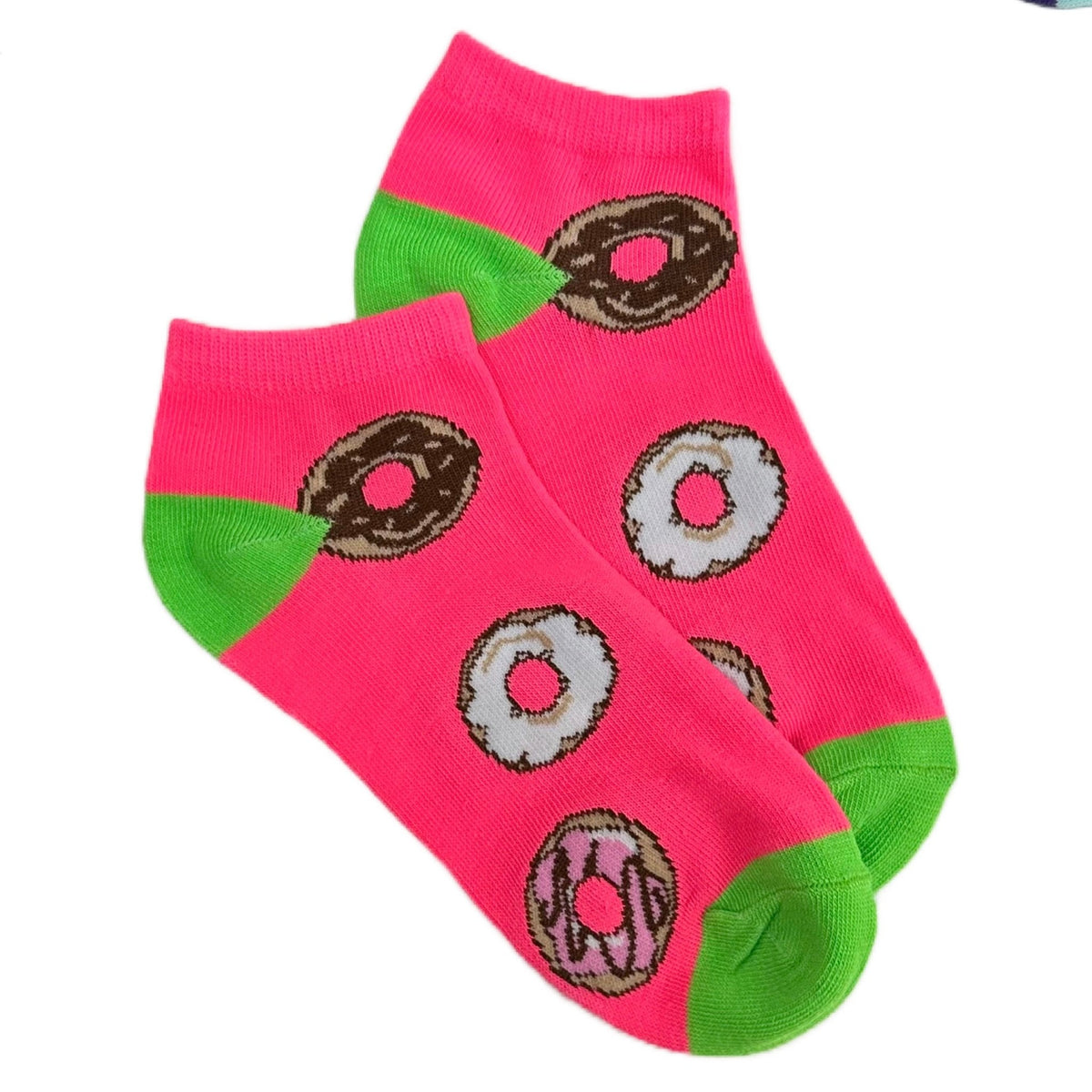 Yummy Donut Ankle Socks (Adult Medium - Women's Shoe Sizes 5 - 10)