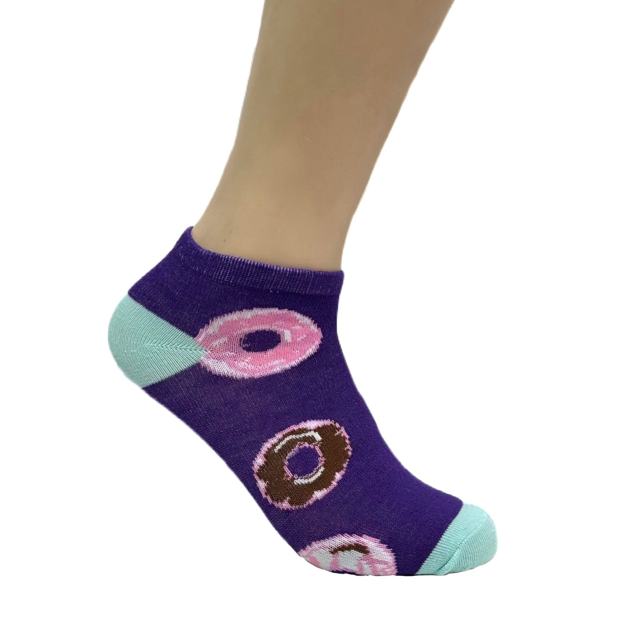 Yummy Donut Ankle Socks (Adult Medium - Women's Shoe Sizes 5 - 10)